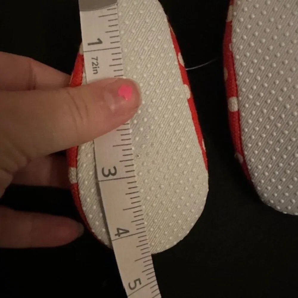 Red & White Polka Dot Infant Soft Crib Shoes  7328  NWT Boutique
